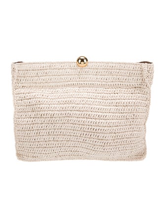 Furla Straw Clutch