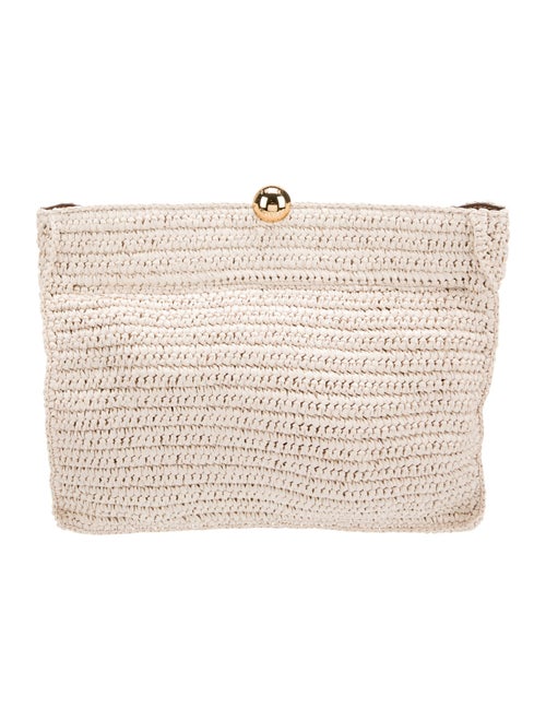 Furla Straw Clutch