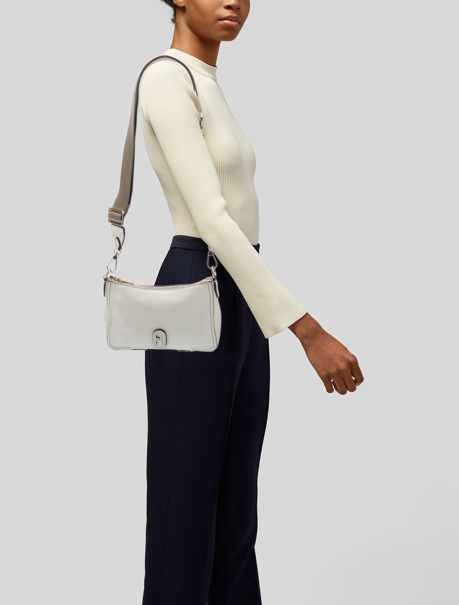 Furla Leather Messenger Bag