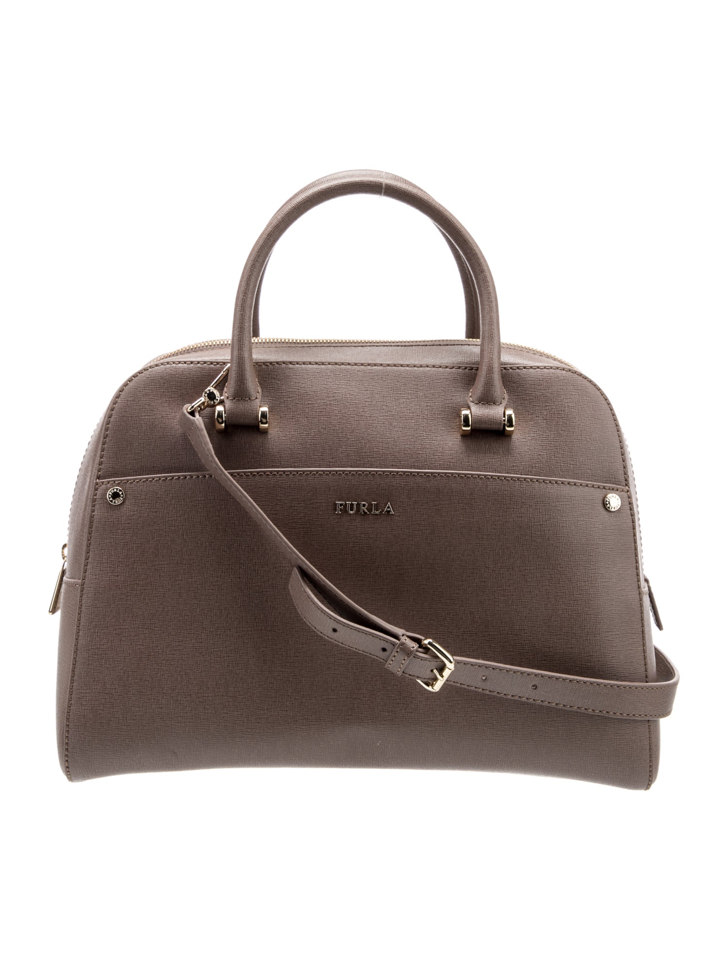 Furla Leather Top Handle Bag