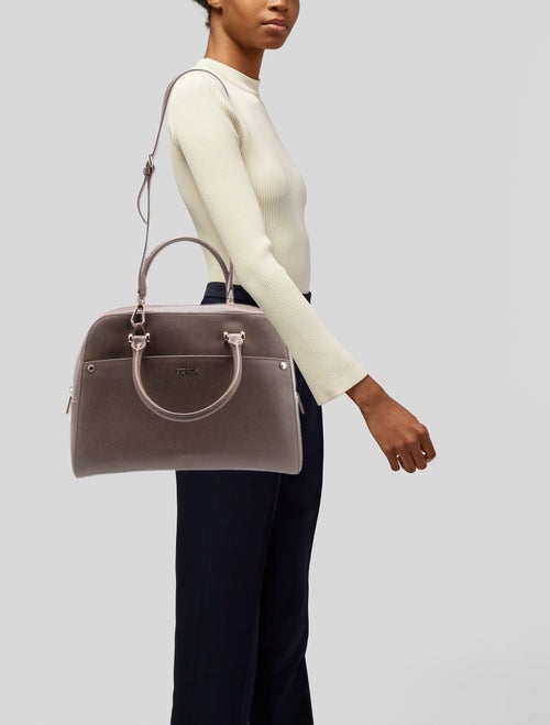 Furla Leather Top Handle Bag