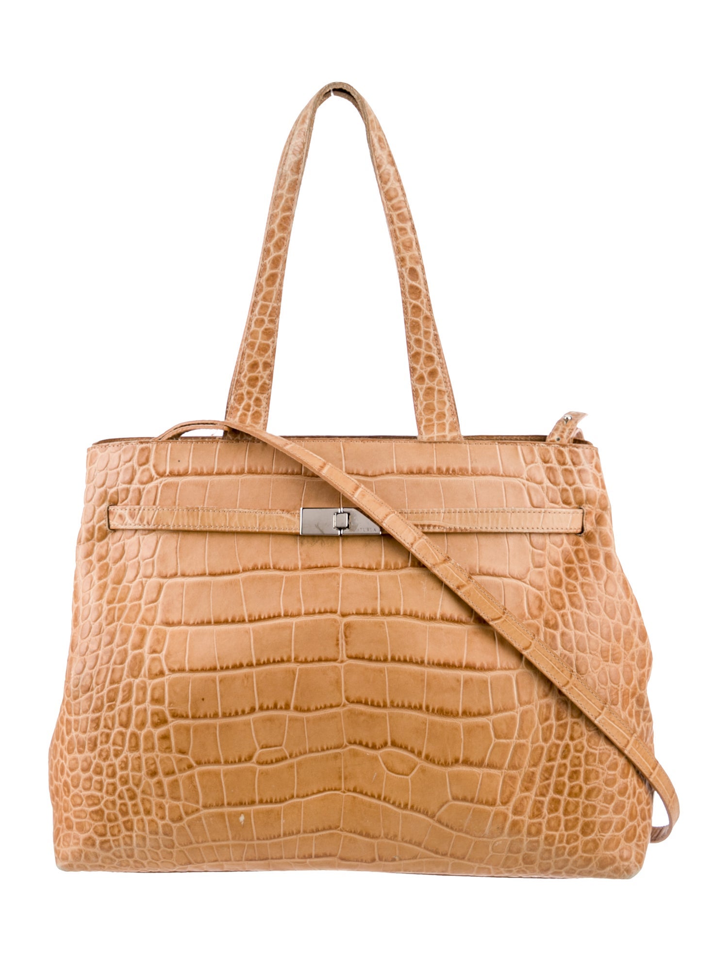 Furla Embossed Leather Crossbody Bag