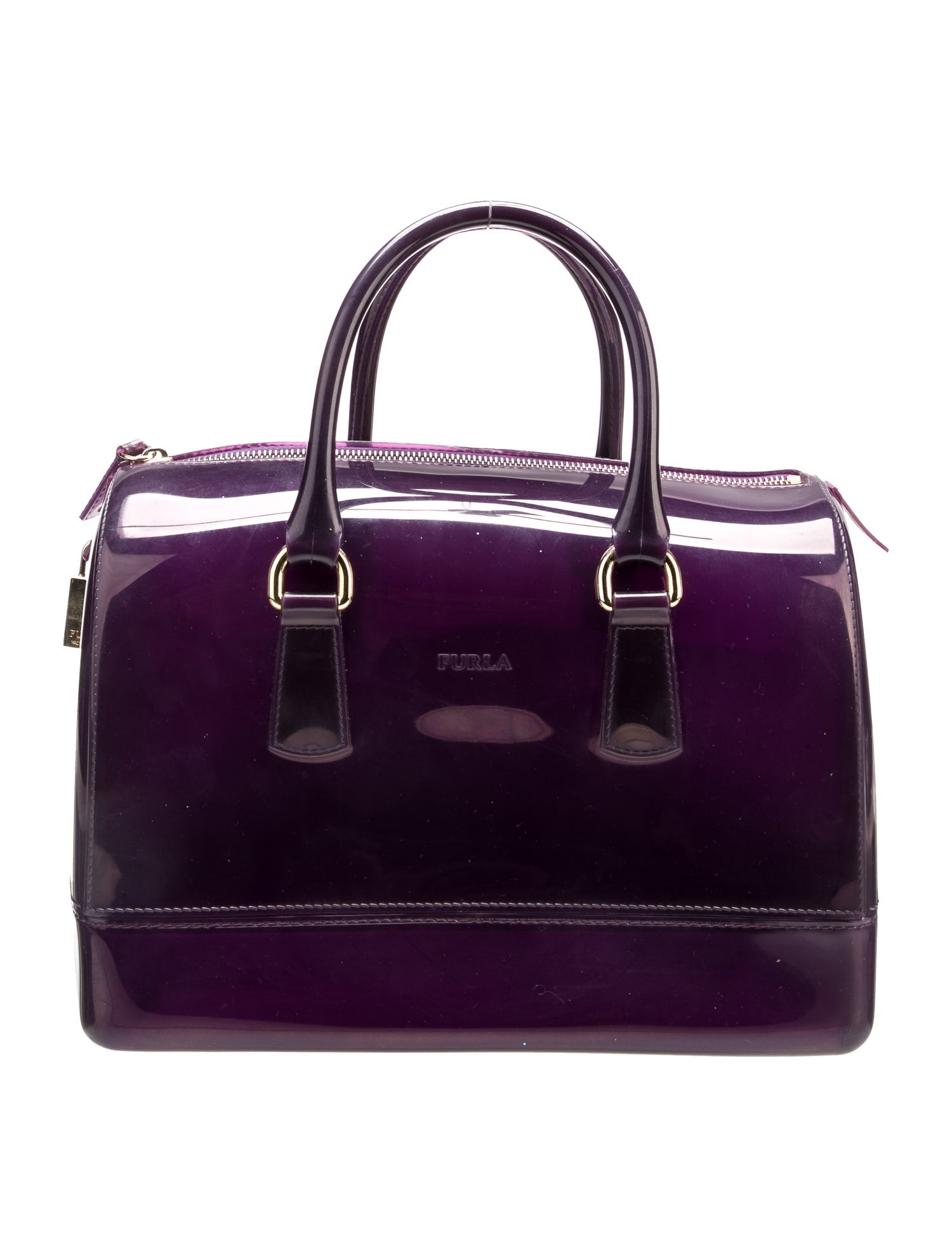 Furla Rubber Top Handle Bag