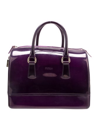 Furla Rubber Top Handle Bag