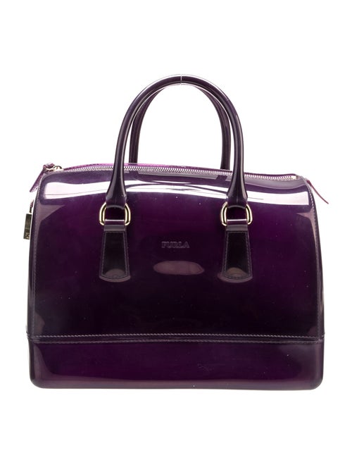 Furla Rubber Top Handle Bag