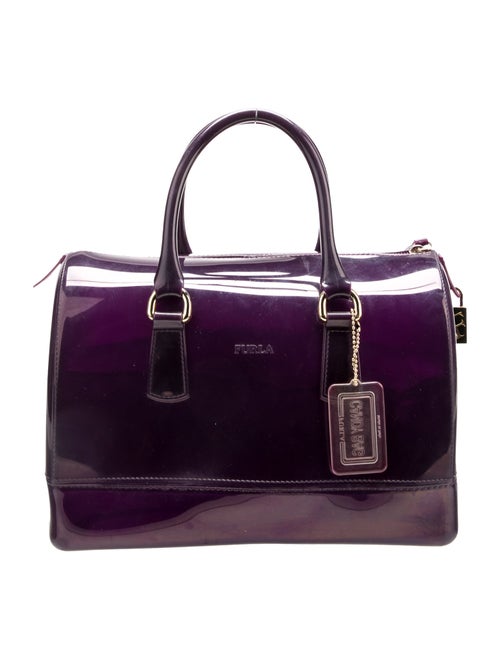 Furla Rubber Top Handle Bag