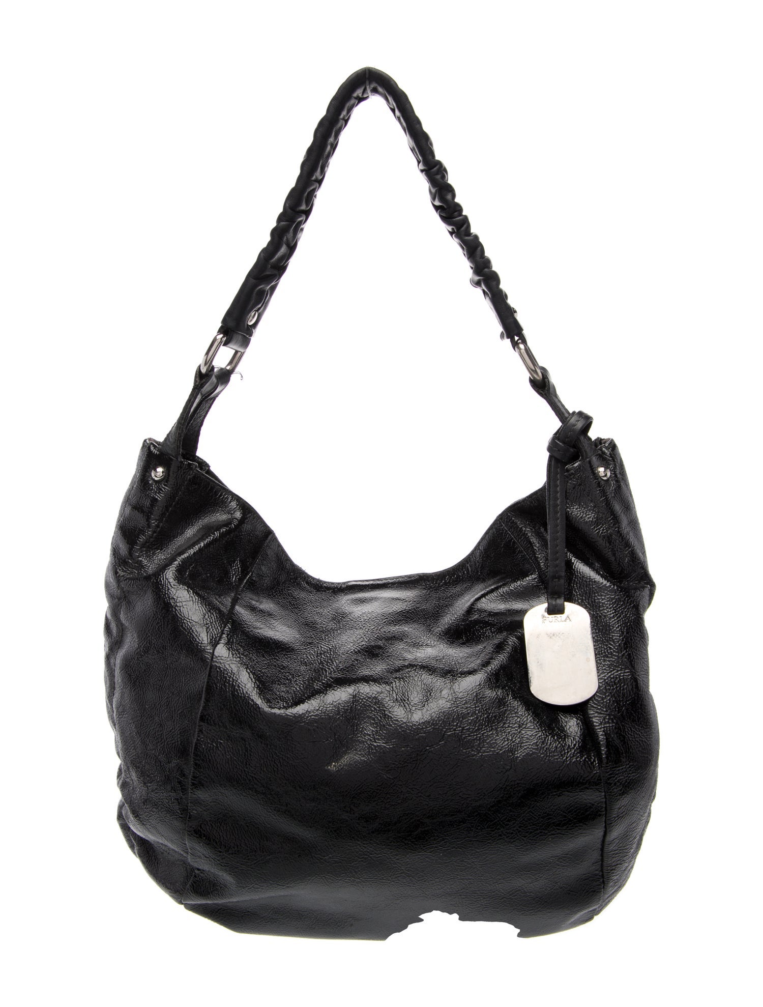 Furla Patent Leather Shoulder Bag