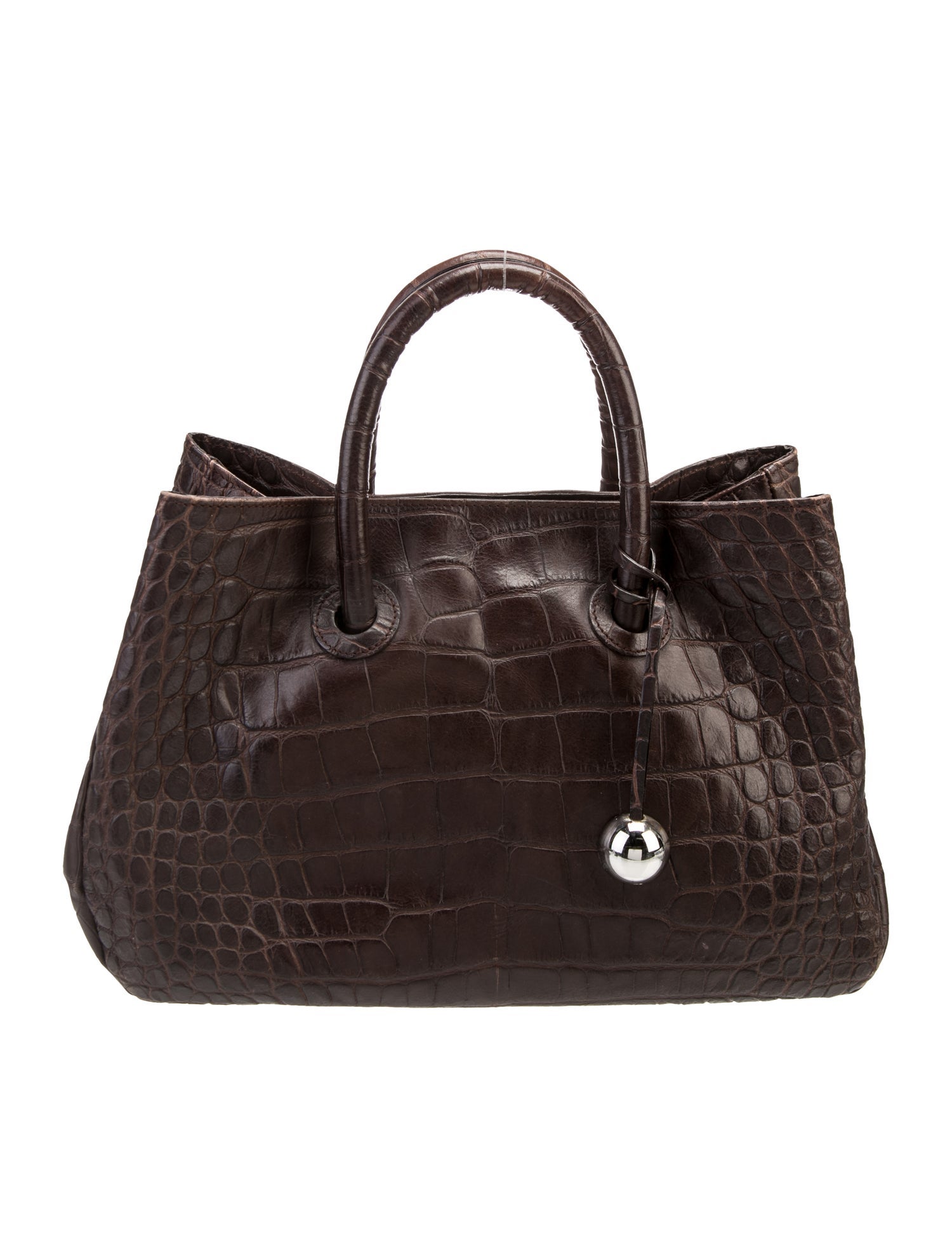 Furla Crocodile Top Handle Bag