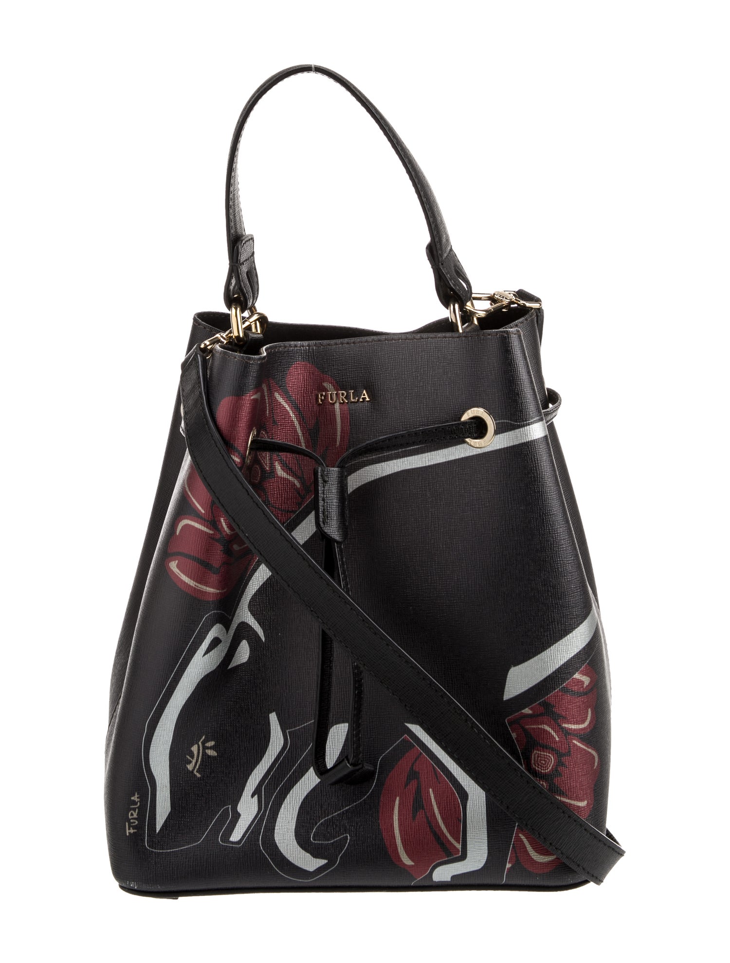 Furla Leather Bucket Bag