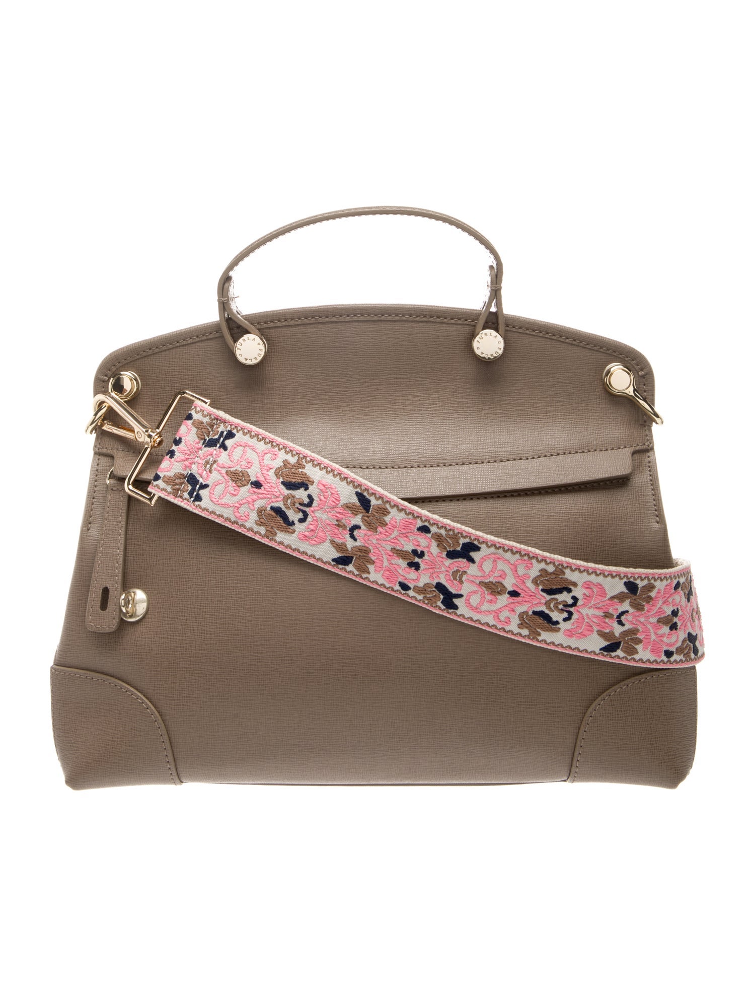 Furla Leather Top Handle Bag