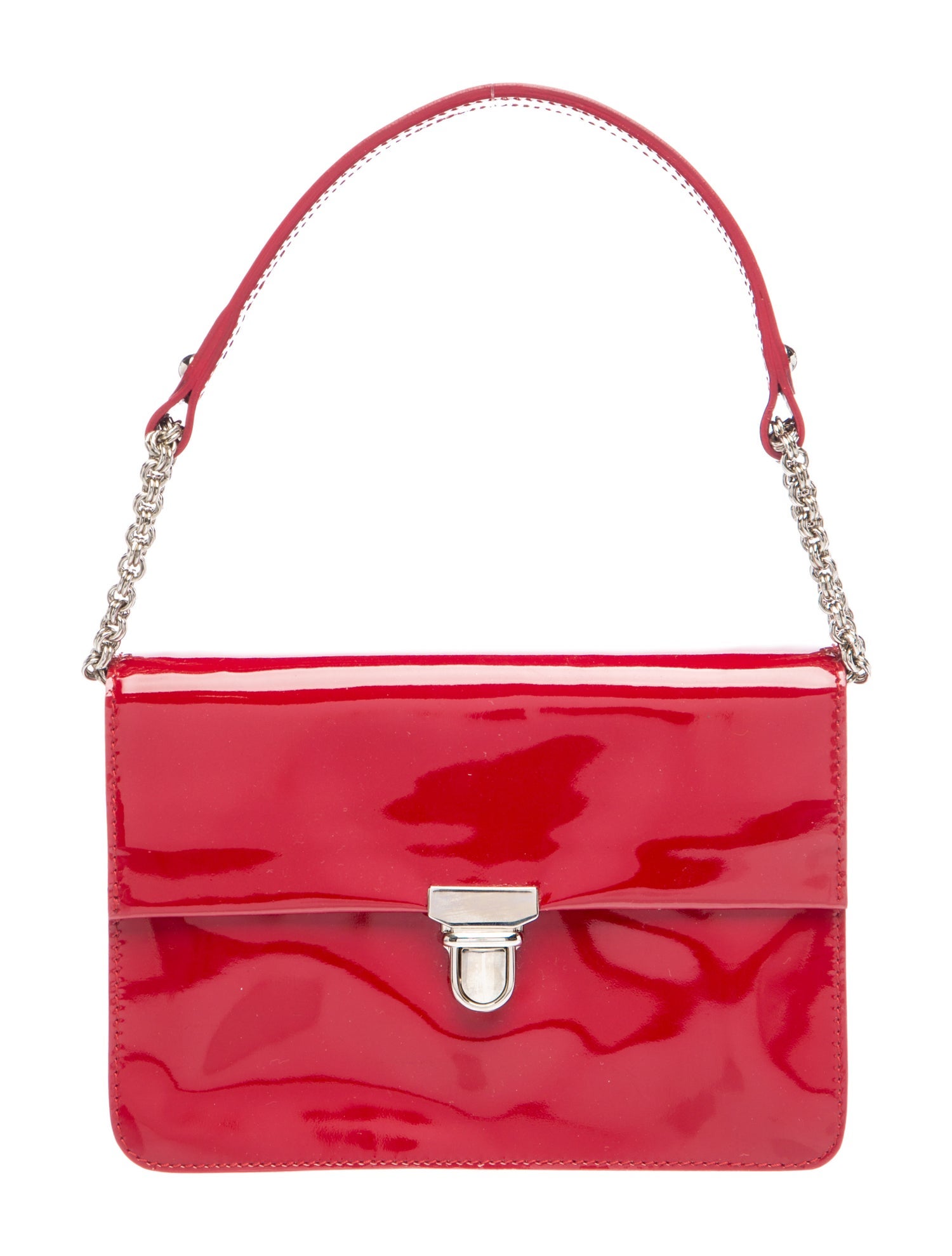 Furla Patent Leather Top Handle Bag