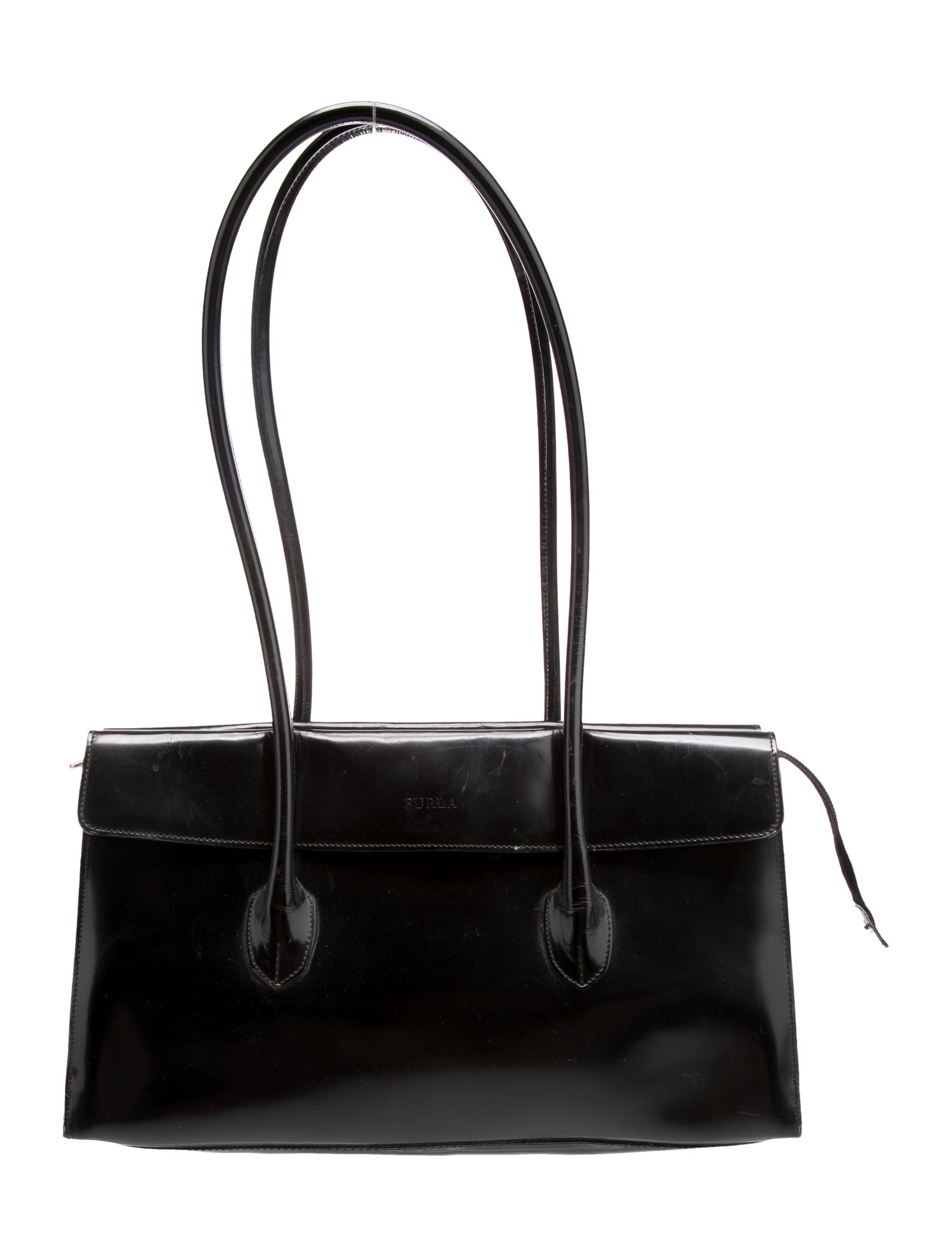 Furla Patent Leather Shoulder Bag