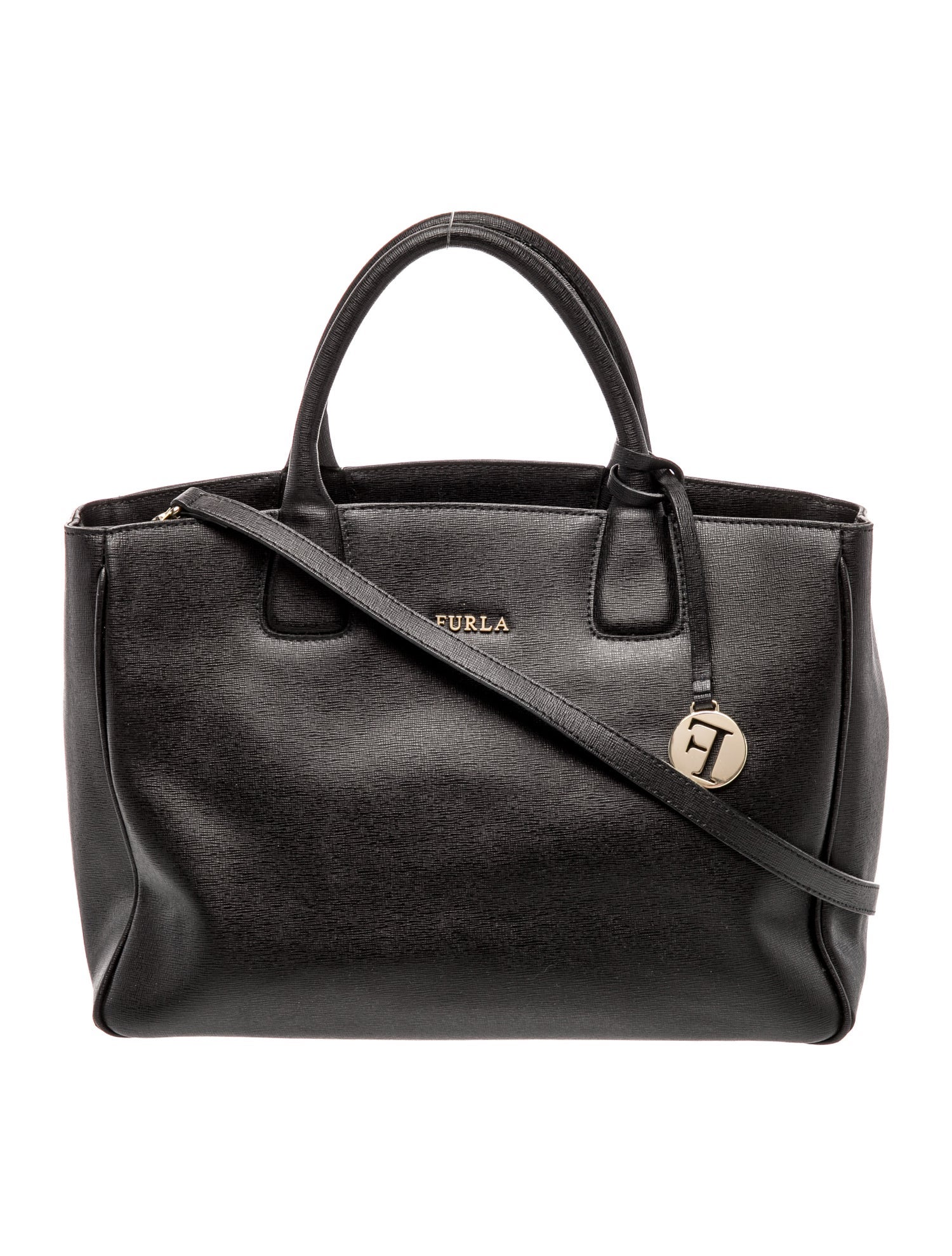 Furla Saffiano Leather Top Handle Bag