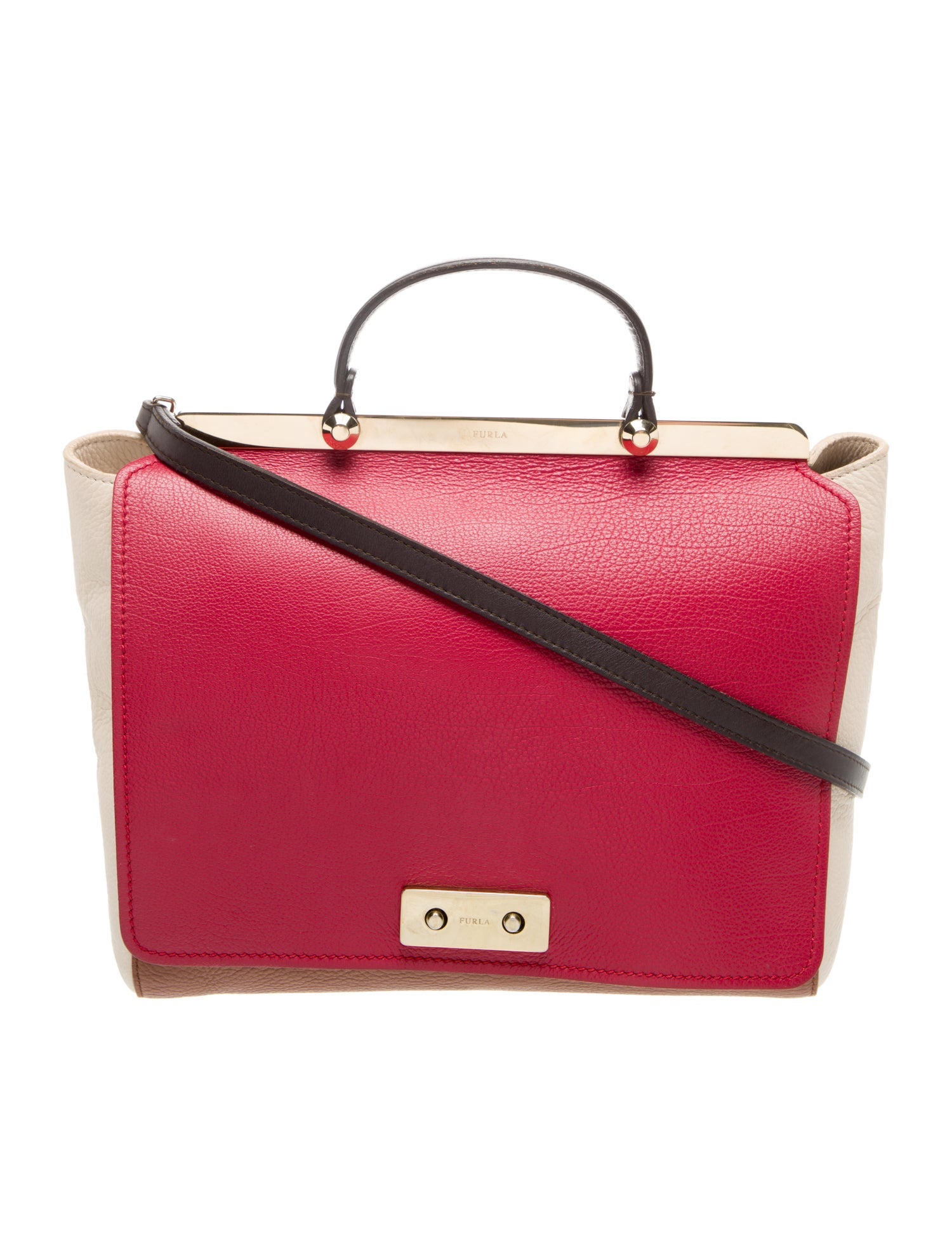 Furla Leather Top Handle Bag
