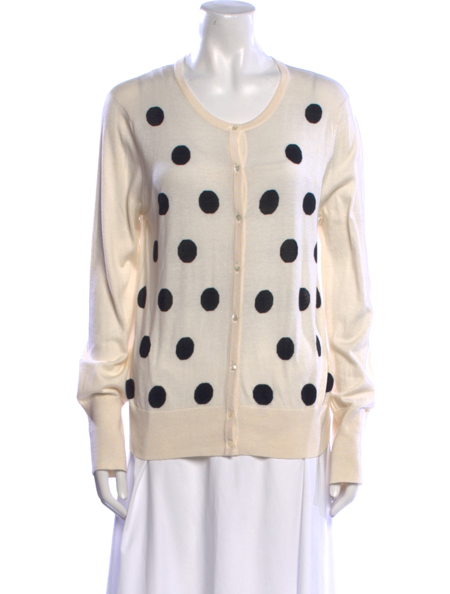 Furla Silk Polka Dot Print Sweater