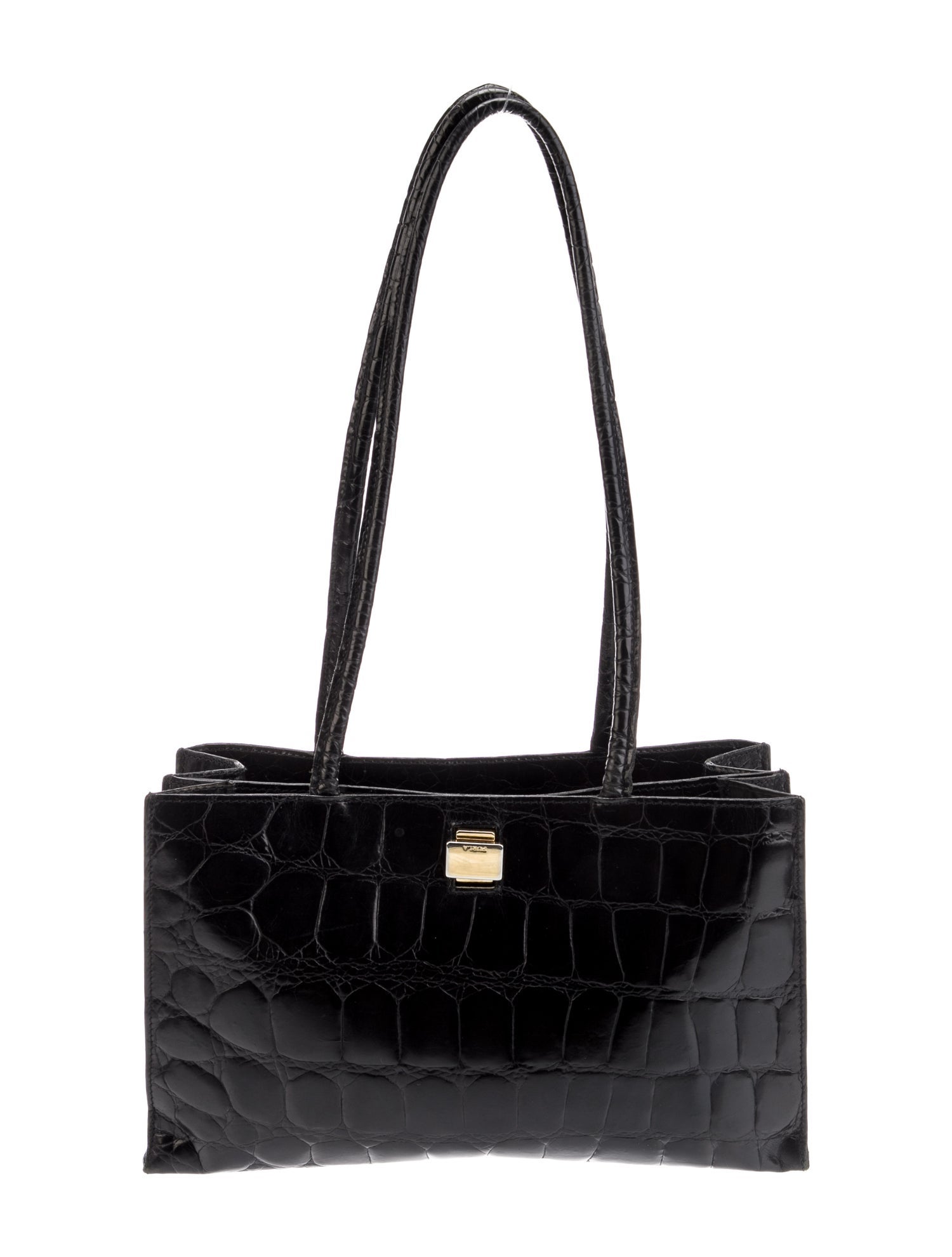 Furla Embossed Leather Shoulder Bag