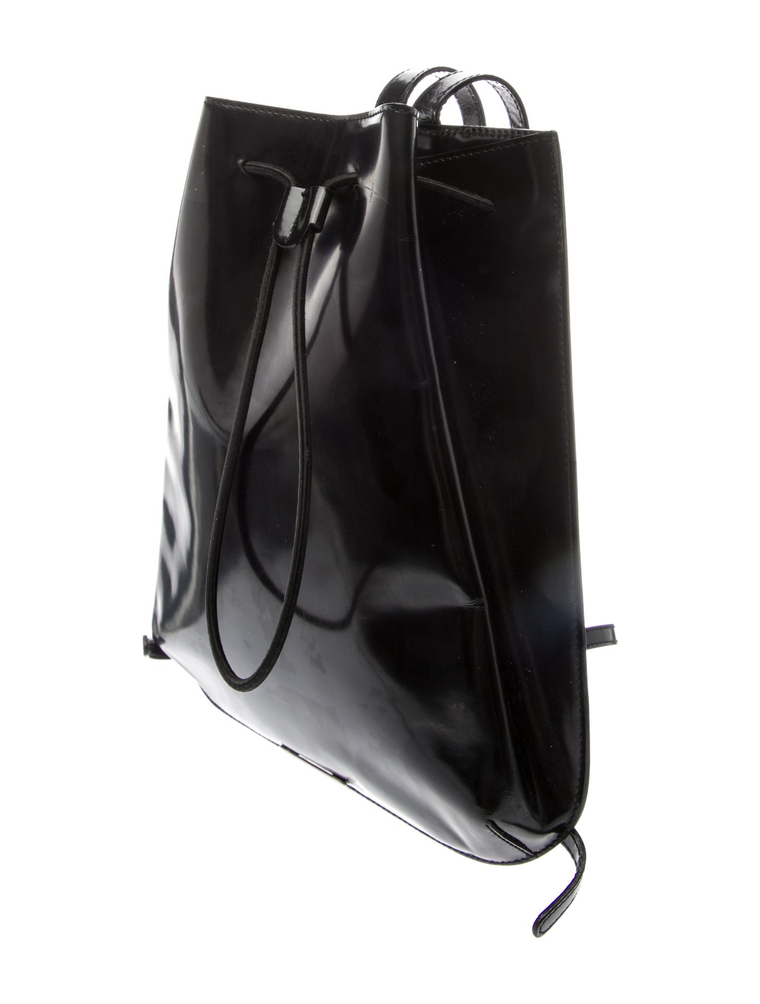 Furla Patent Leather Bucket Bag