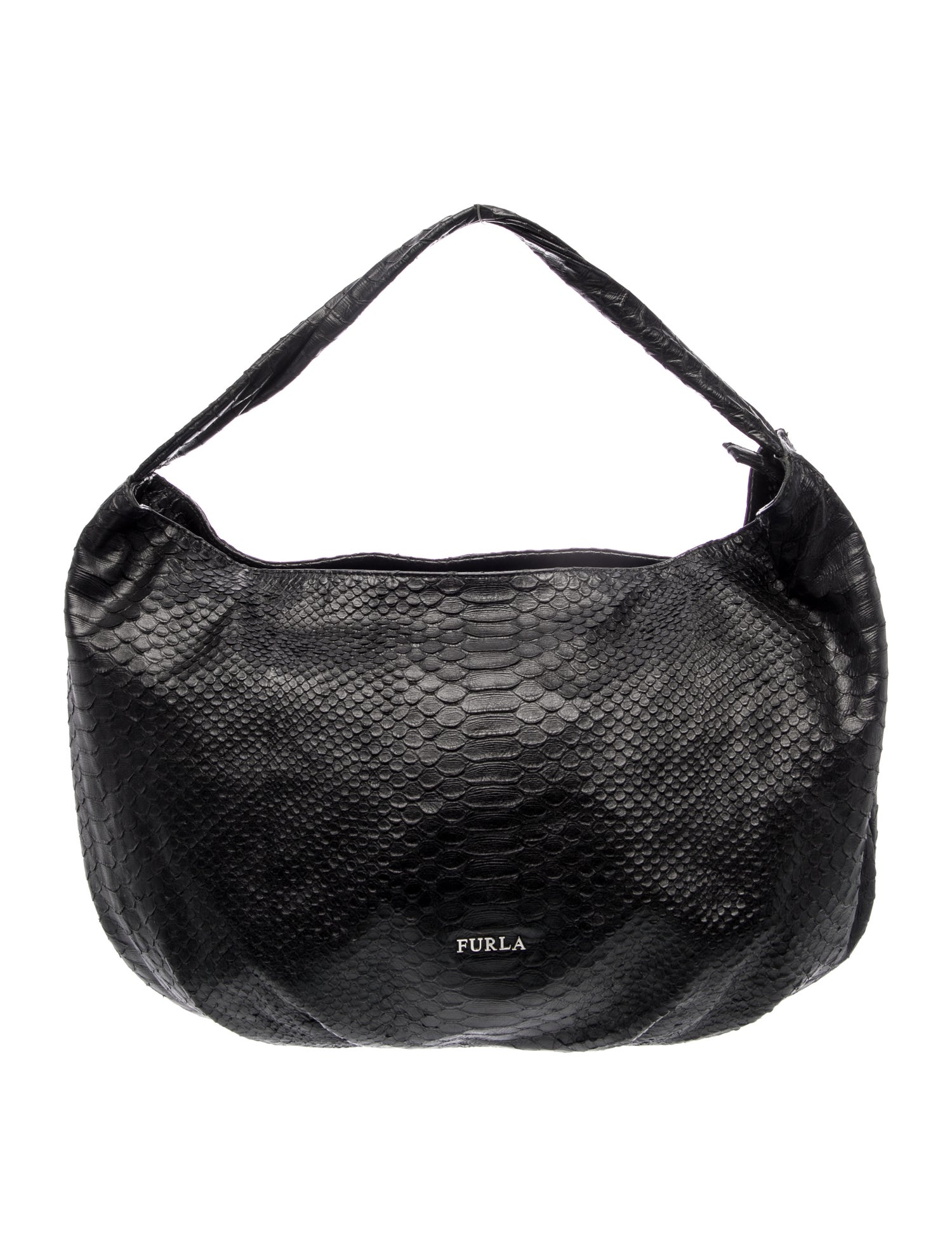 Furla Embossed Leather Hobo