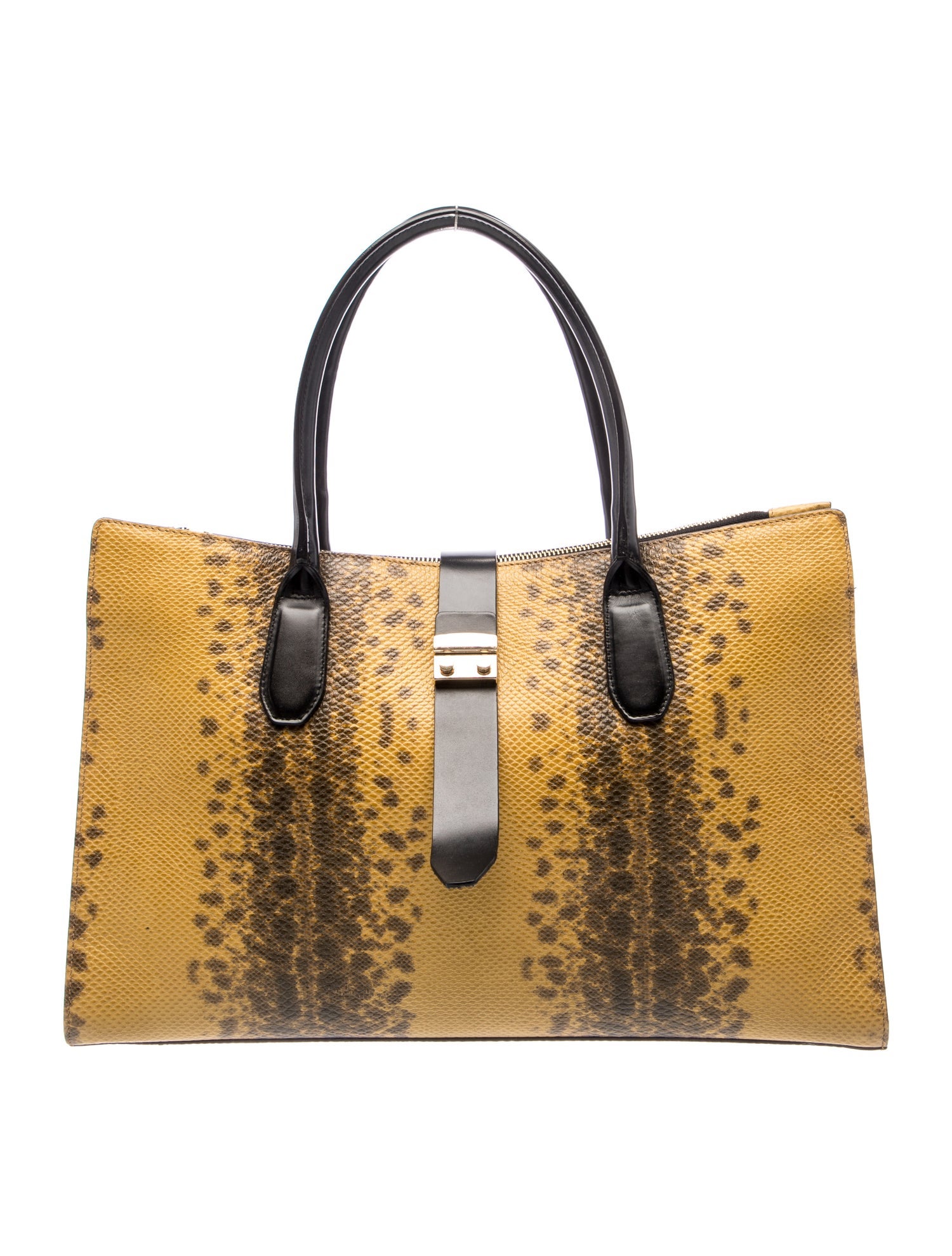 Furla Embossed Leather Top Handle Bag