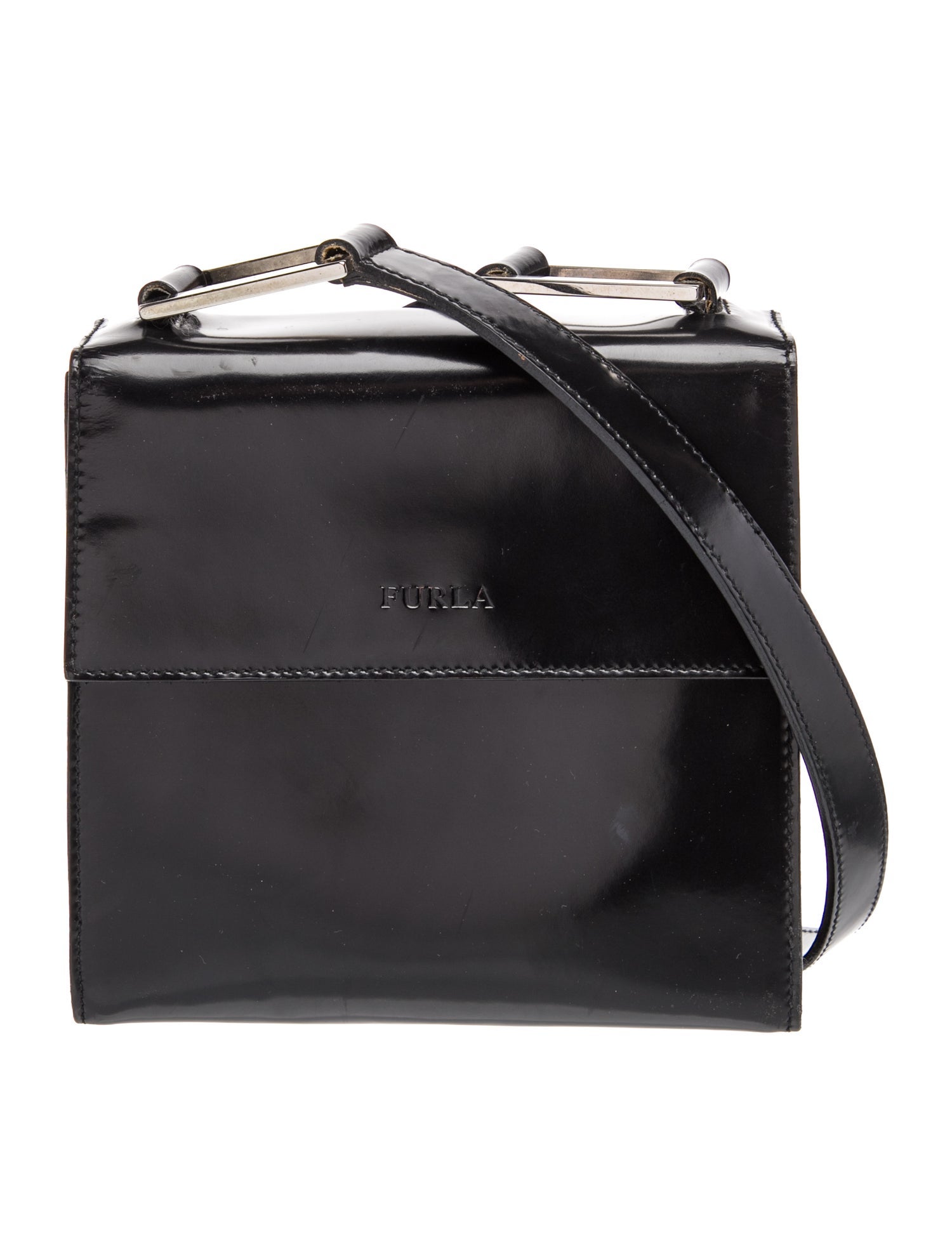 Furla Patent Leather Shoulder Bag