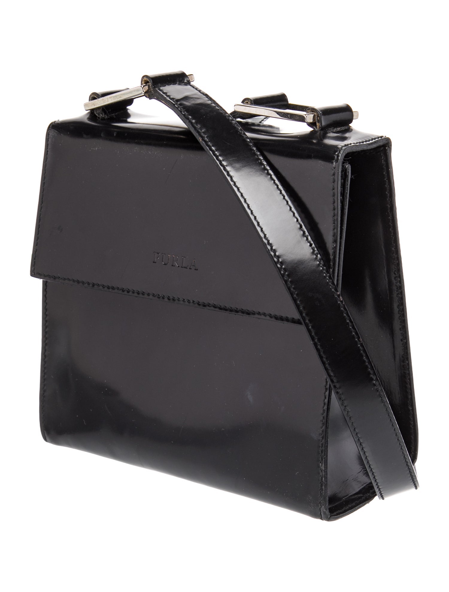 Furla Patent Leather Shoulder Bag