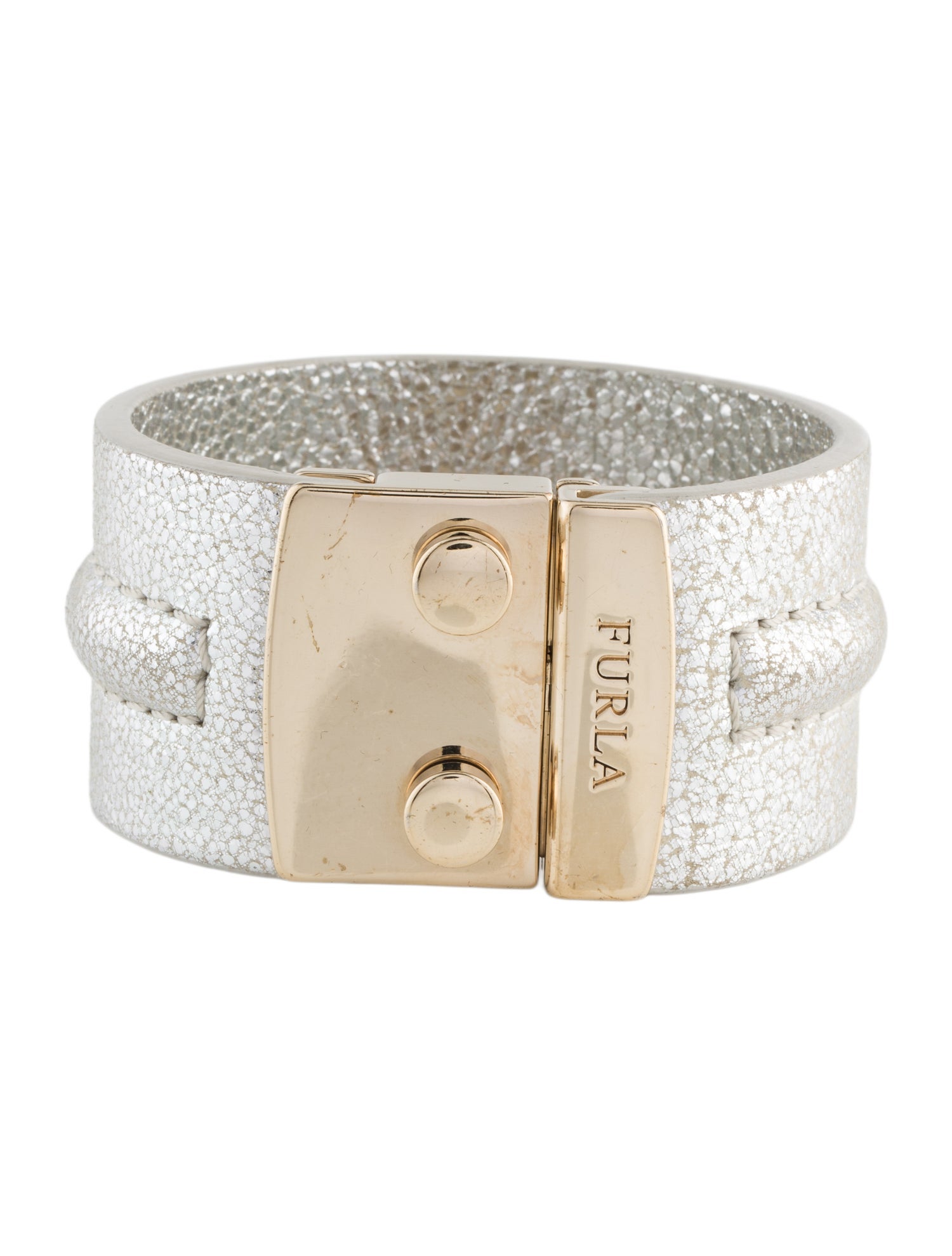 Furla Leather Metropolis Wrap Bracelet