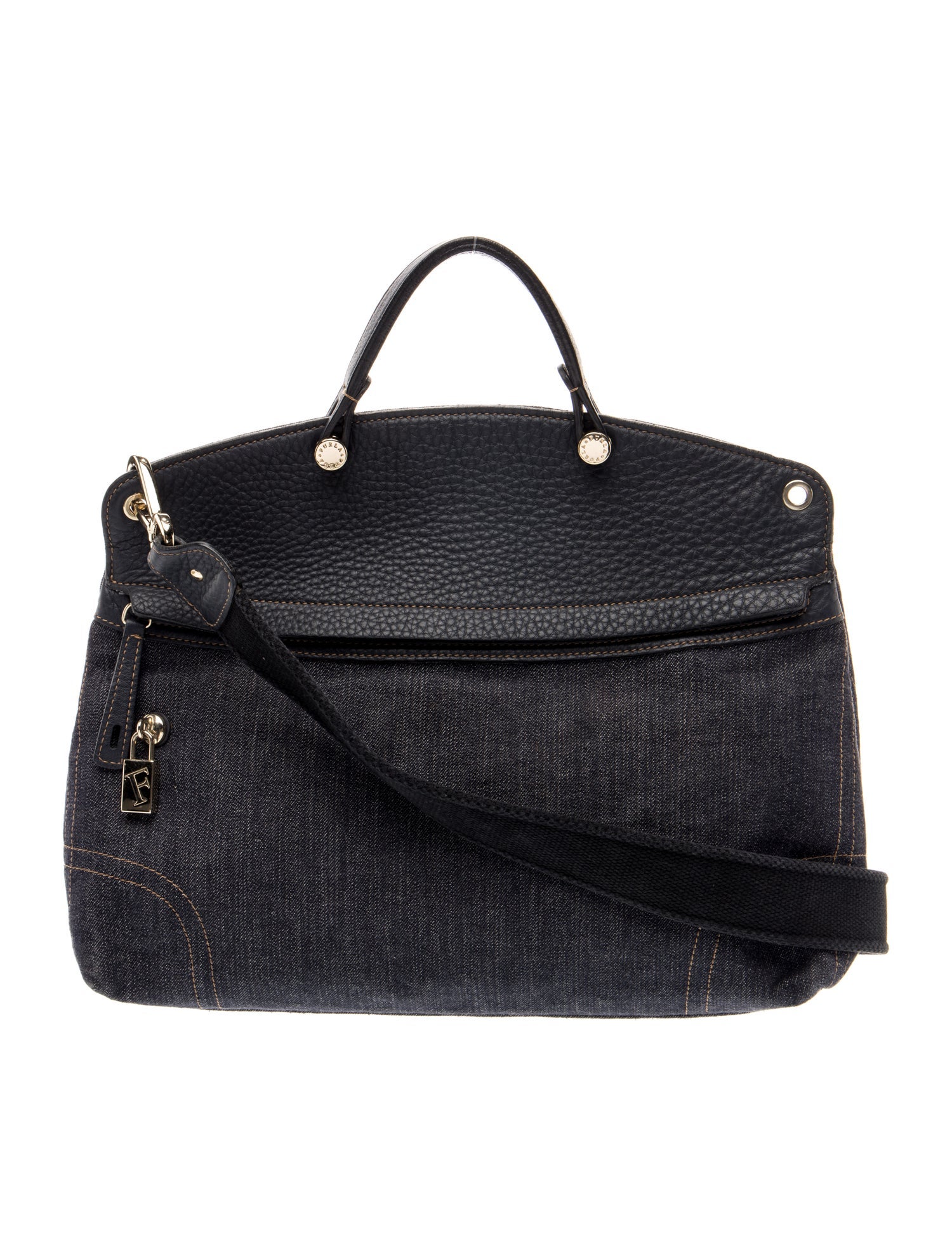 Furla Canvas Top Handle Bag