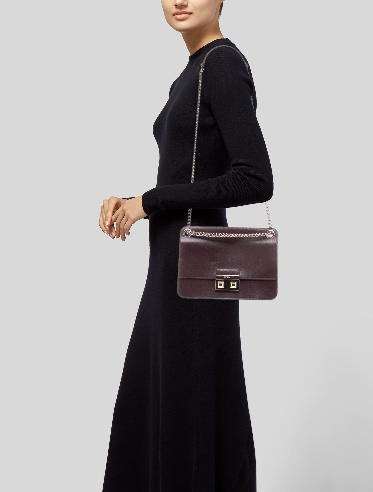 Furla Saffiano Leather Shoulder Bag