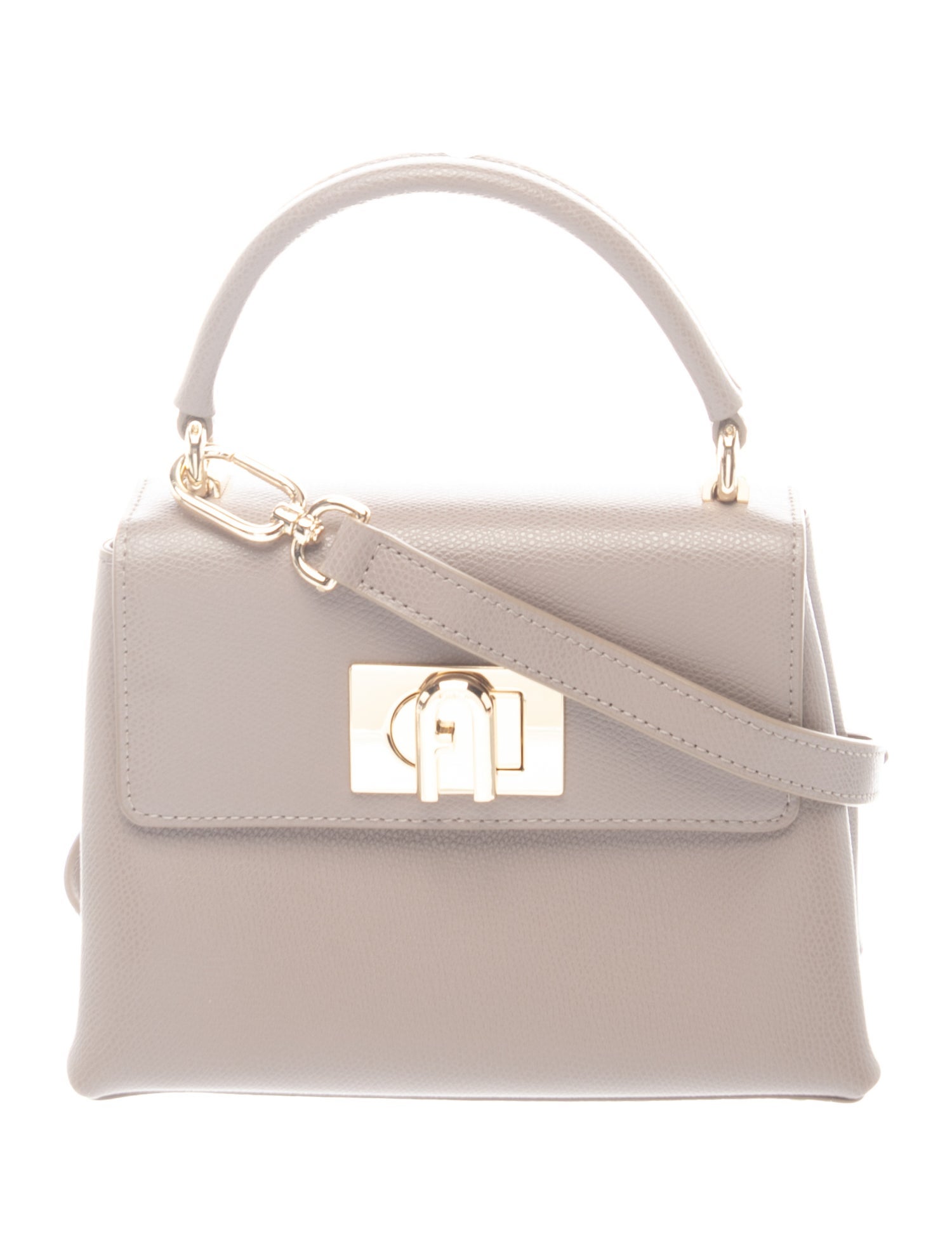 Furla Saffiano Leather Top Handle Bag