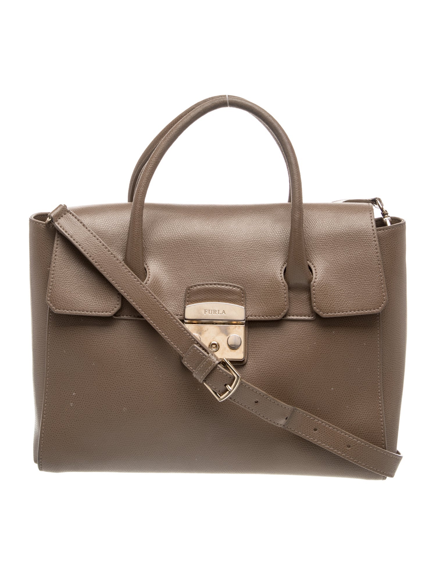 Furla Leather Top Handle Bag