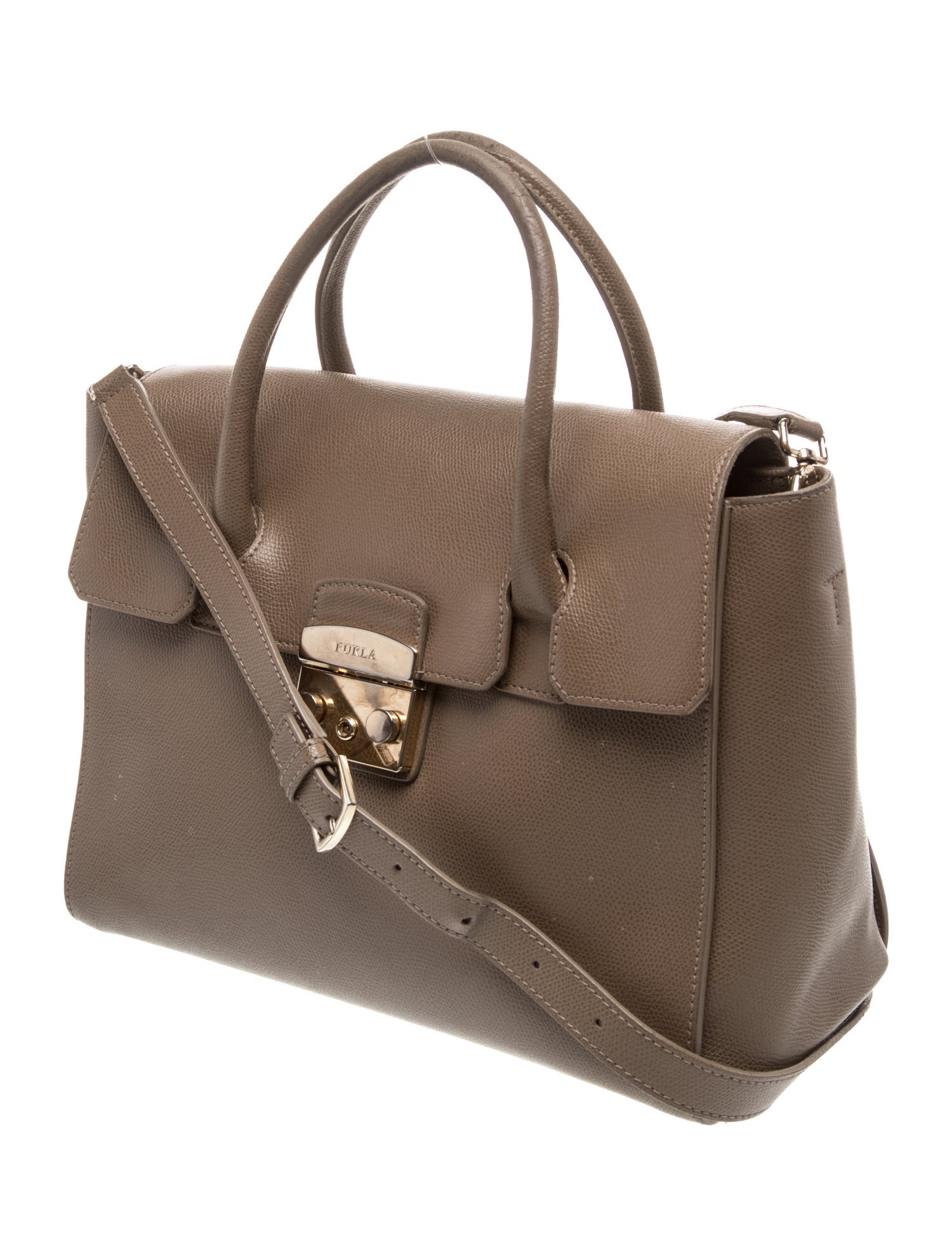 Furla Leather Top Handle Bag