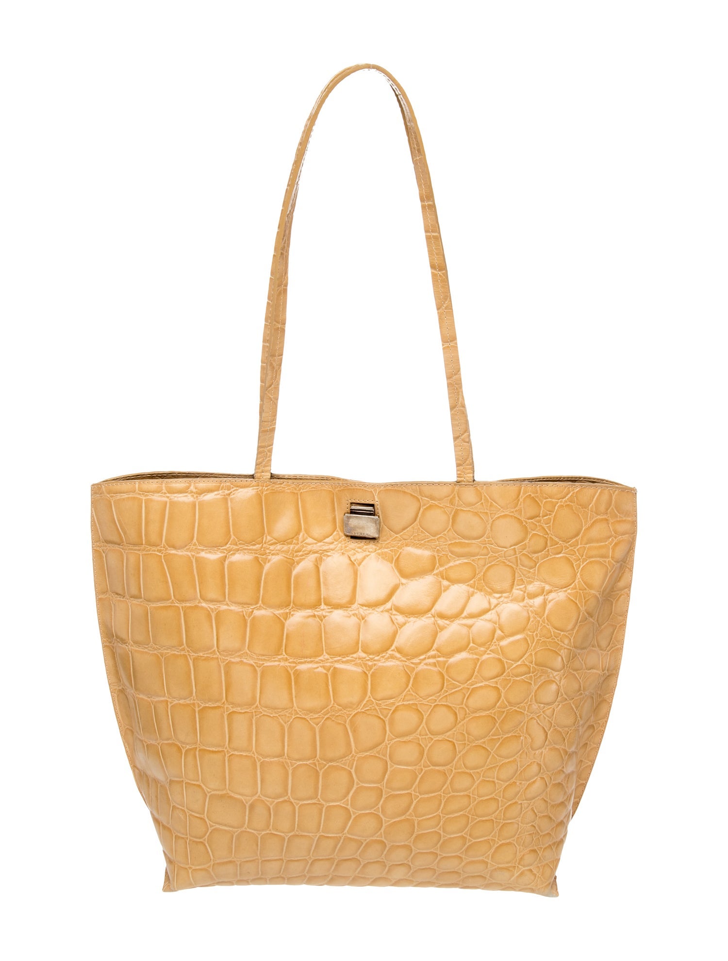 Furla Embossed Leather Bucket Bag