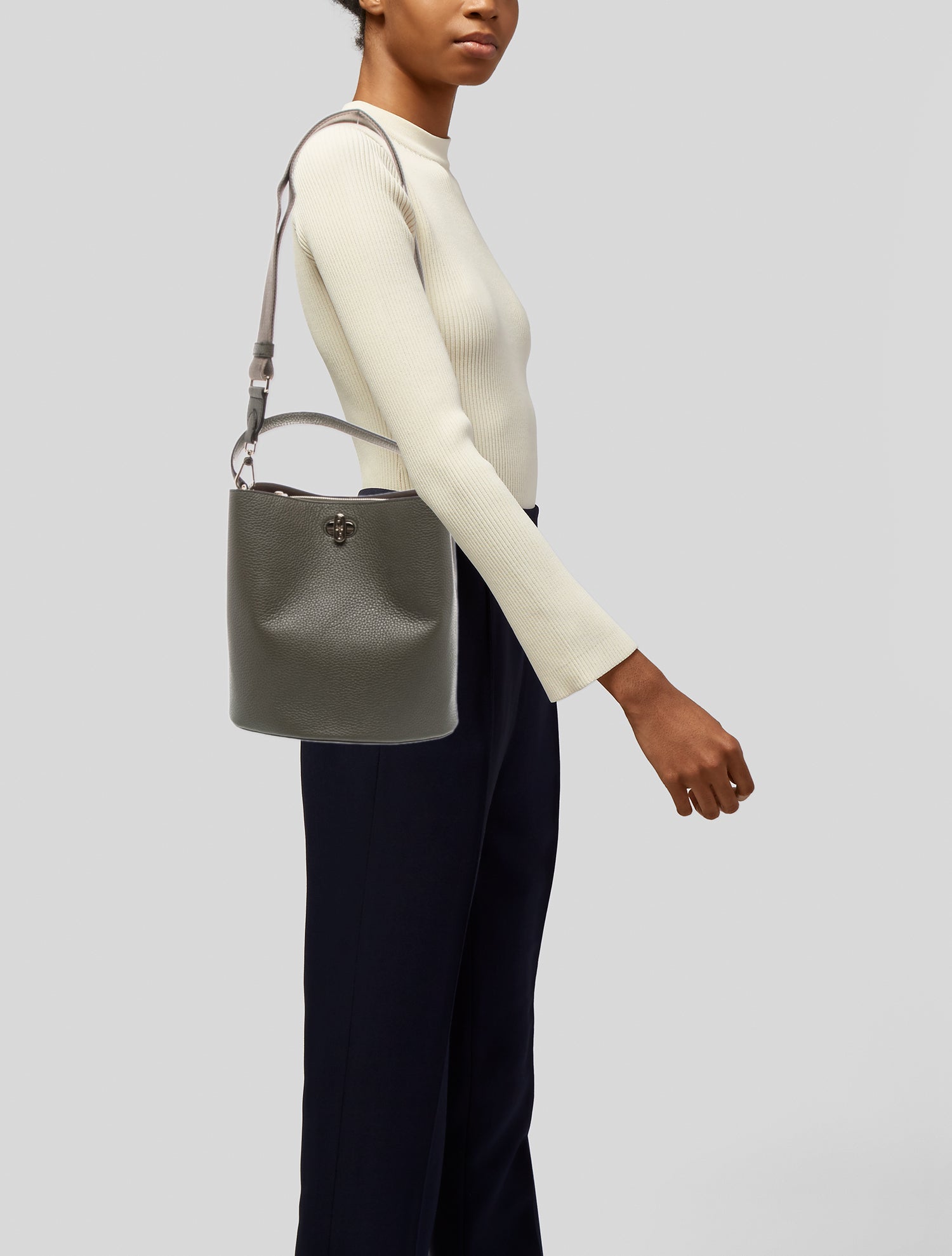 Furla Leather Bucket Bag