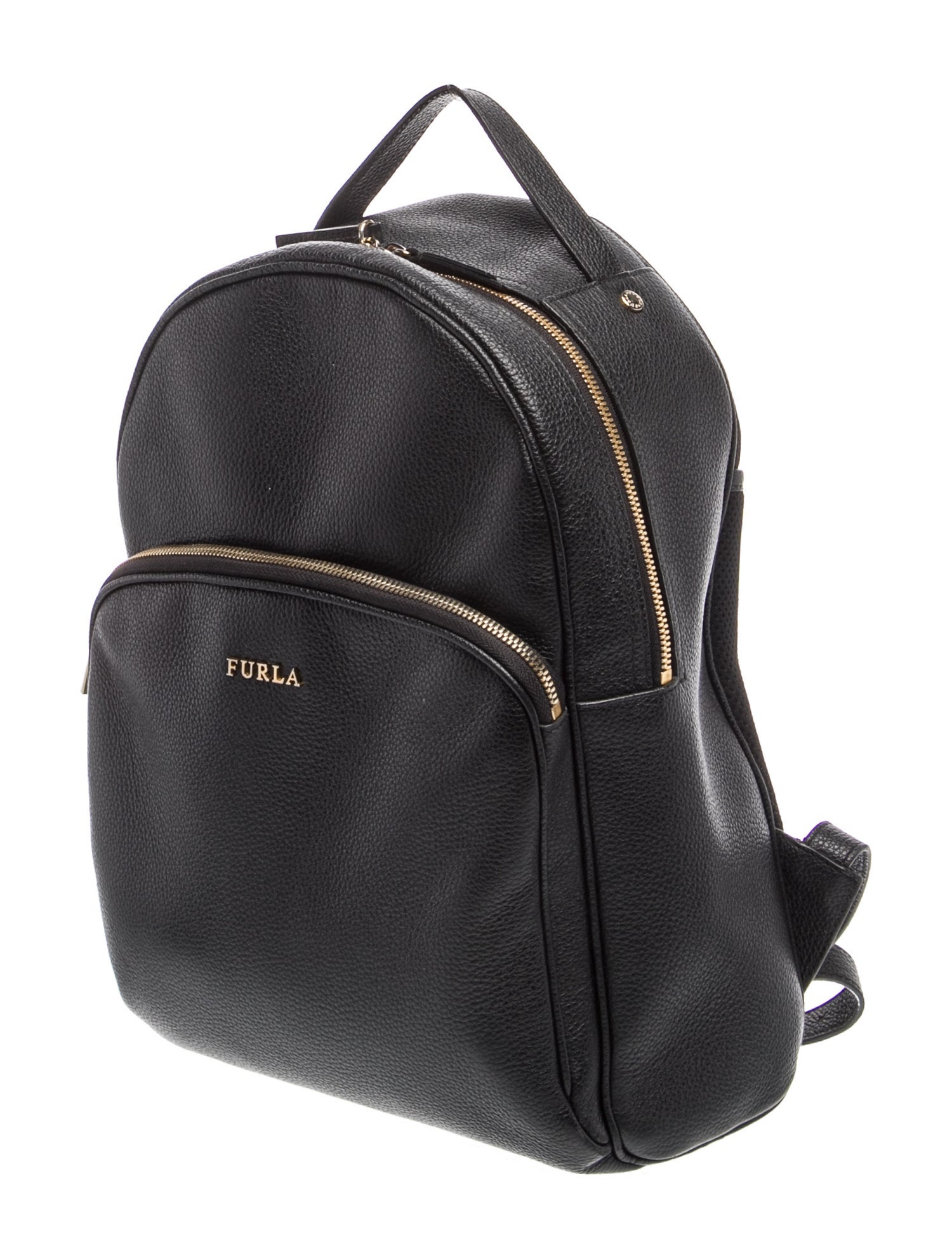 Furla Leather Backpack - Black Backpacks, Bags - WFU42553 | The