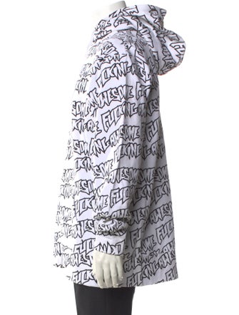 Fucking Awesome All-Over Logo Print Zip-Up Printed Hoodie