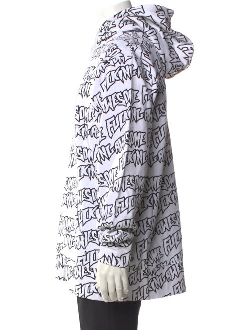 Fucking Awesome All-Over Logo Print Zip-Up Printed Hoodie