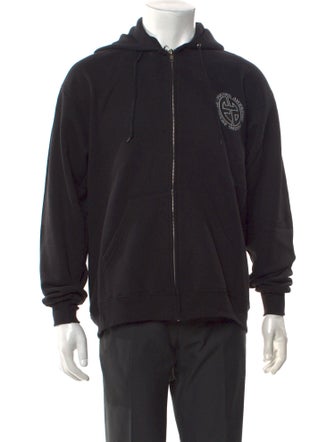 Fucking Awesome Zip-Up Graphic Print Hoodie