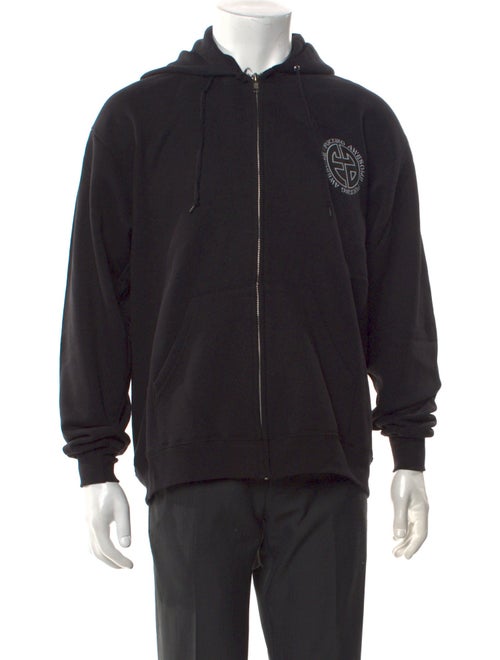 Fucking Awesome Zip-Up Graphic Print Hoodie