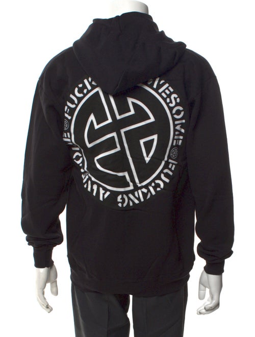 Fucking Awesome Zip-Up Graphic Print Hoodie