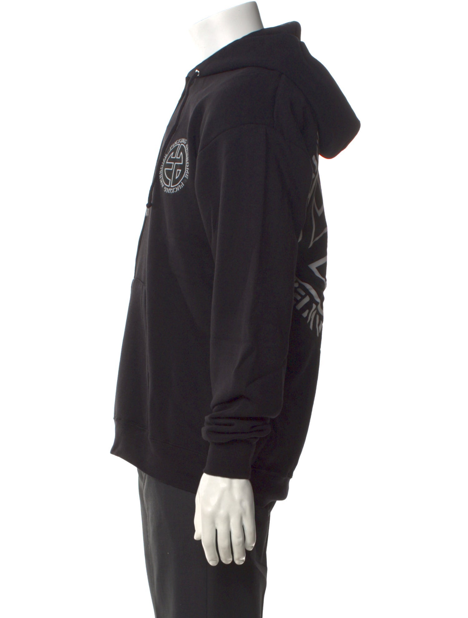 Fucking Awesome Graphic Print V-Neck Cardigan