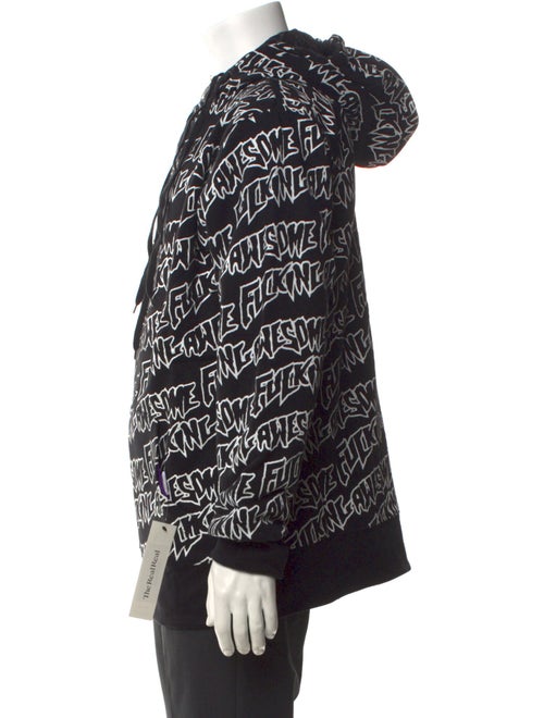 Fucking Awesome All-Over Logo Print Zip-Up Reversible Printed Hoodie