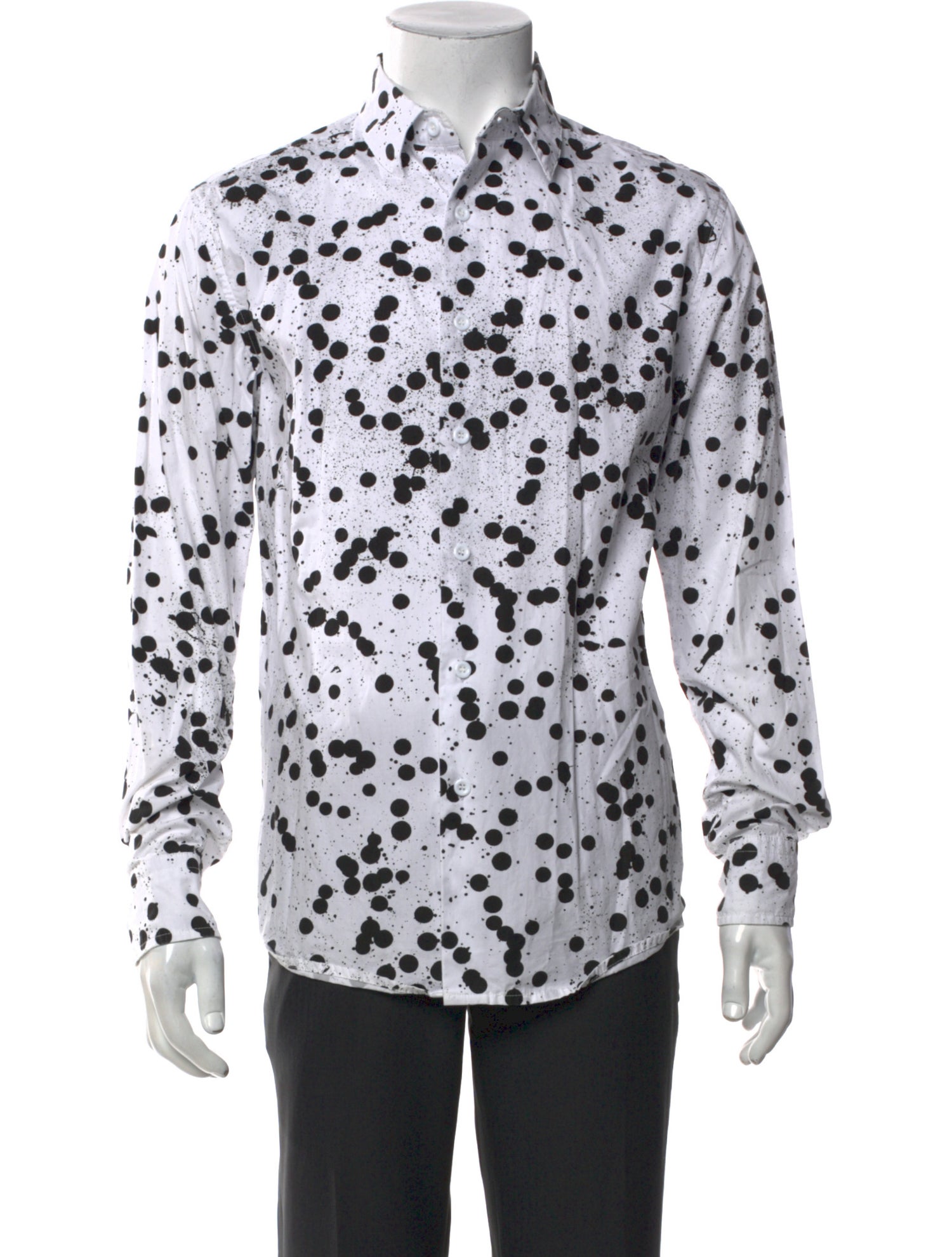 Fucking Awesome Polka Dot Print Long Sleeve Shirt