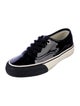 Fumito Ganryu Patent Leather Colorblock Pattern Sneakers