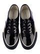 Fumito Ganryu Patent Leather Colorblock Pattern Sneakers