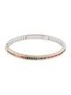 Three Stories 1.84ctw Sapphire Two-Toned Rainbow Bangle Bracelet