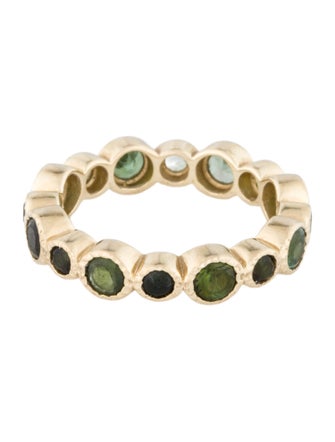 Three Stories 14K 1.68ctw Tourmaline Eternity Band