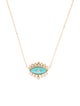 Three Stories 14K Multistone & Diamond Double Sided Evil Eye Necklace