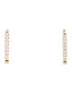 Three Stories 14K Sapphire & Diamond Two-Sided Rectangular Hoop Earrings