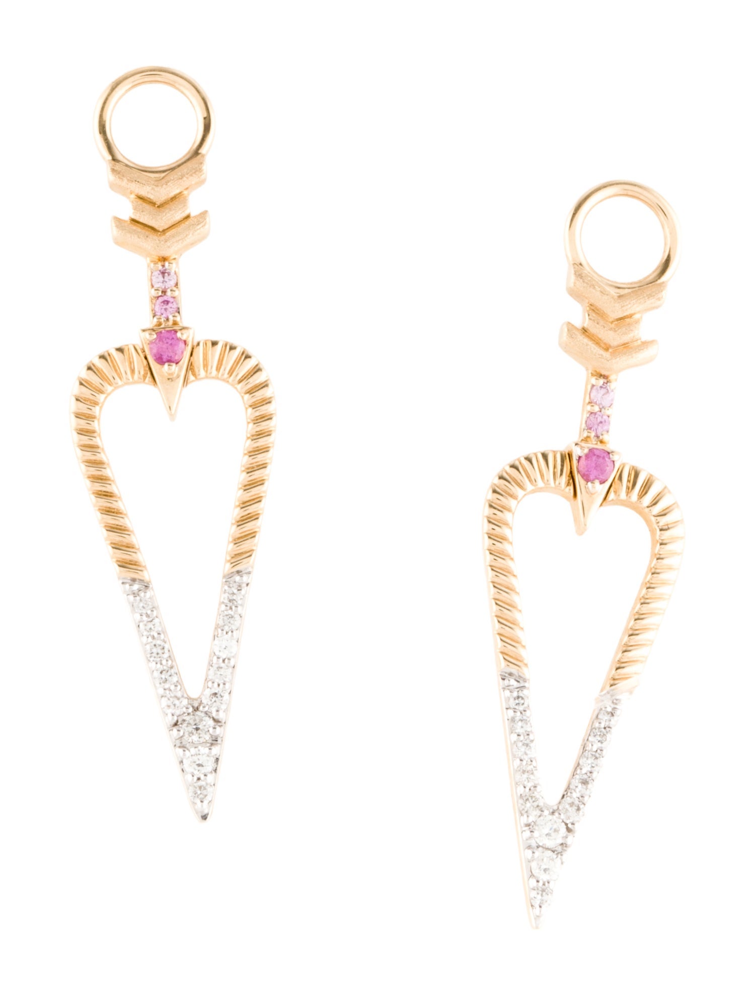 Three Stories 14K Diamond & Sapphire Earring Enhancers