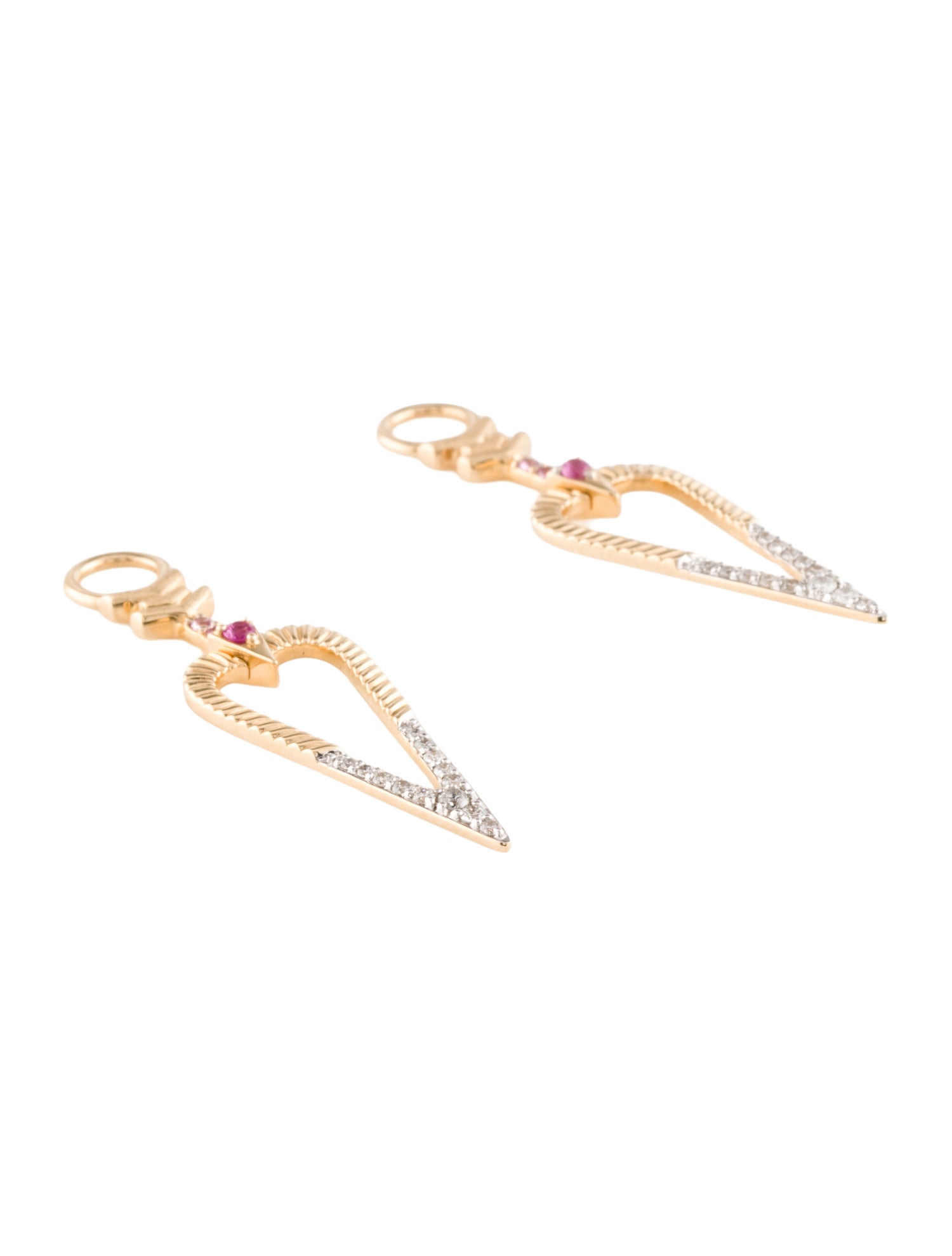 Three Stories 14K Diamond & Sapphire Earring Enhancers